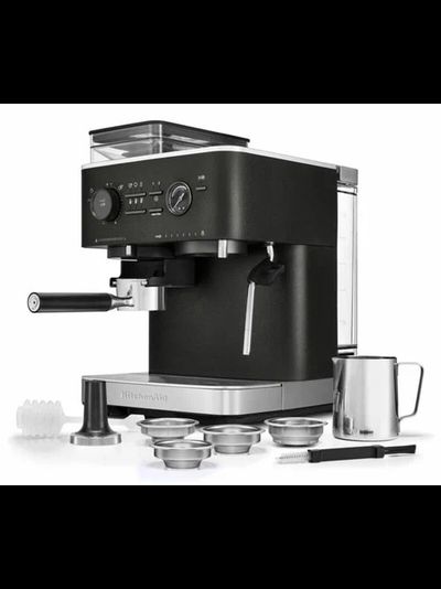 Полуавтоматическая эспрессо машина с кофемолкой KitchenAid, фарфорово-белый, 5KES6551EPL