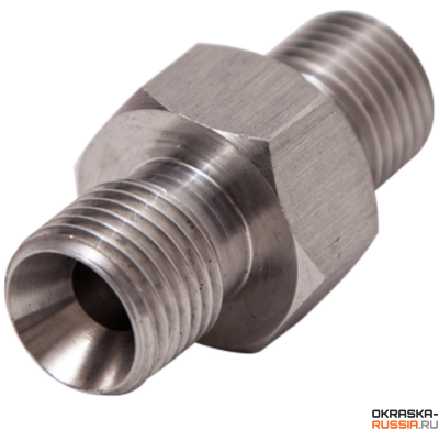 Переходник 1/2" на 3/8" (штуцер, адаптер, переходник) соединение для шлангов высокого давления