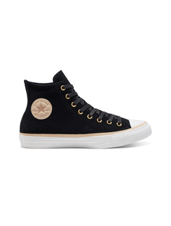 Кеды Converse Vachetta All Star Leather Trim черные высокие 165919C