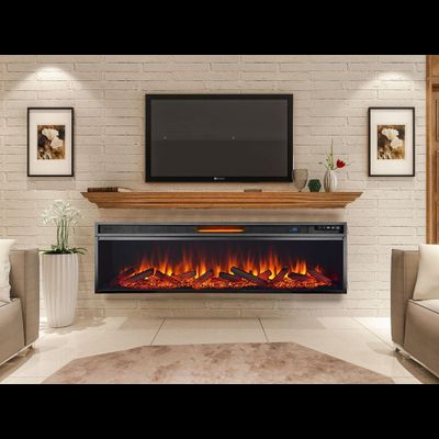 Линейный электроочаг Vision 60 LOG LED (дрова)