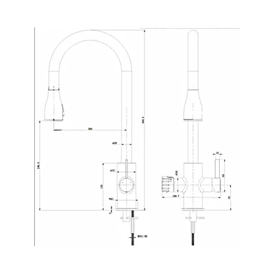 Система мгновенного кипячения воды 4в1 AQUAHOT TURIN BN (нержавеющая сталь)