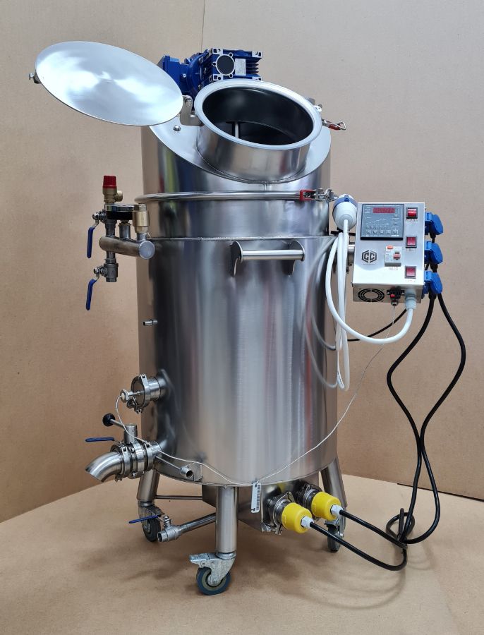 Пароводяной котел - ПВК - Пароводяной котел 96 литров с косой крышкой. ПВК