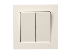 Радиовыключатель двухклавишный HiTE PRO Base-2F бежевый