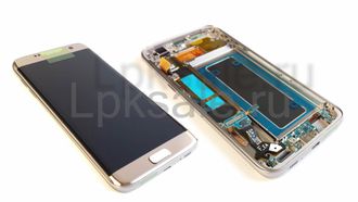 Дисплей с тачскрином для Samsung SM-G935F Galaxy S7 Edge Gold Platinum