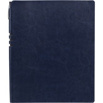 Бизнес-тетрадь Attache Light Book А4 96л, клетка, кожзам темно-синий