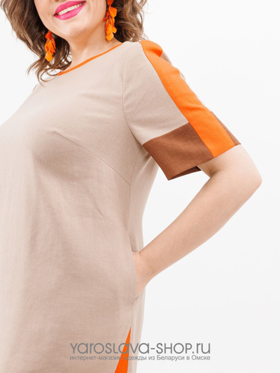 Платье женское прямого силуэта