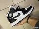 NIKE AIR JORDAN 1 BLACK/WHITE С МЕХОМ (35-45)
