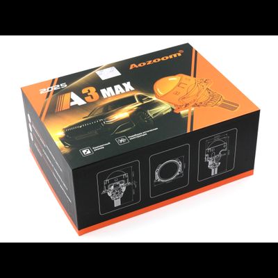 Билед модули Aozoom A3 Max 2025 3.0 дюйма, 5500К, 12V, 49W/57W, крепление 3R и съемное гаечное