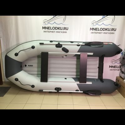 Моторная лодка Таймень NX 3400 НДНД PRO светло-серый/графит