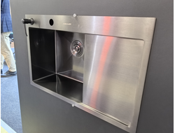 Мойка из нержавеющей  стали 78х48L ЛЕВАЯ САТИН Amalet *