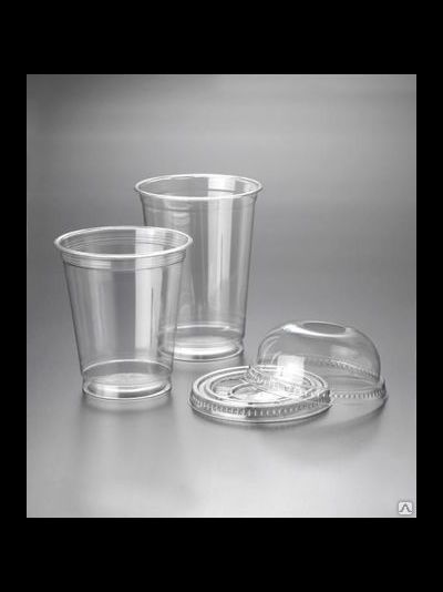 Стакан прозрачный ПЭТ, 200мл