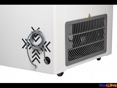 Ларь морозильный GELLAR FG 350 C прямое стекло (серый)