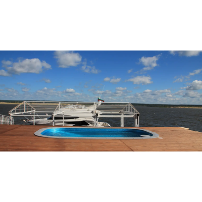 Композитный бассейн 6,5 х 3.5 х 1,5 "Довиль" Franmer