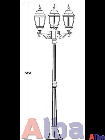 Садово парковый светильник Arsenal L B 208