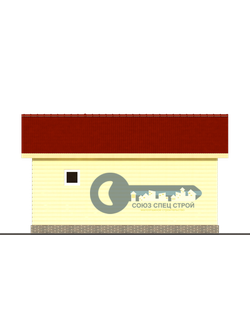 Б-12 ГАБАРИТНЫЕ РАЗМЕРЫ: (7Х7М) 1 ЭТАЖ, ОБЩАЯ ПЛОЩАДЬ: 40М²