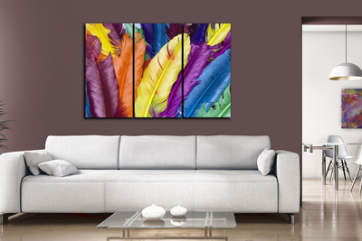 Модульная картина "Перья"