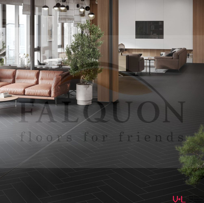 SPC ламинат The Floor Herringbone Black U190 купить на vinyl-laminat.ru