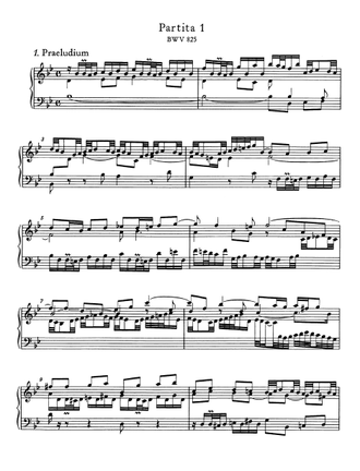 J.S.Bach Six Partitas BWV 825-830, First Part