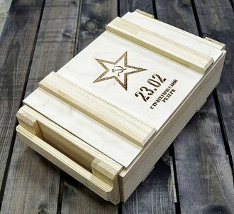 подарочный деревянный ящик