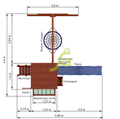 Детская площадка IgraGrad Панда Фани Nest