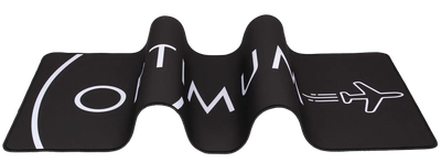 Большой игровой коврик для мыши Optimum, черный-белый