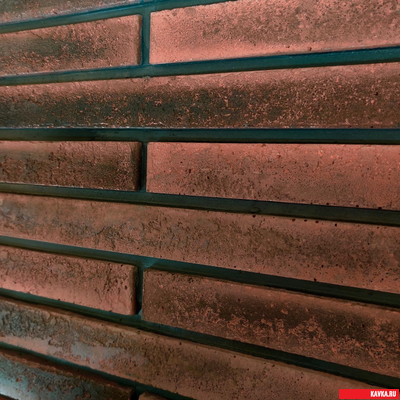 Плитка "ЛОНГБРИК", цв.Красный, бетон, уп.0,6м2(26шт)(20,3кг)(42уп)