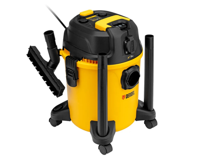 Пылесос строительный Denzel RVC20, 1400 Вт, бак 20