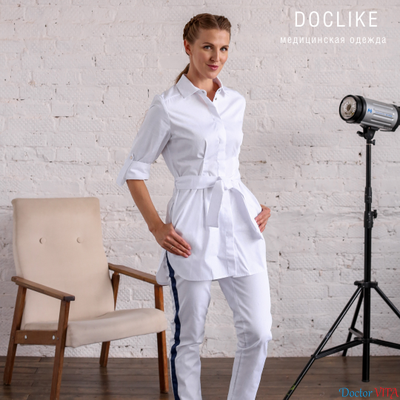 БЛУЗА DOCLIKE DL492 белая