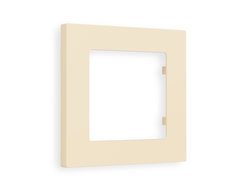 Рамка 1-ая Бежевый матовый, коллекция TECHNO - Ambrella Volt - ALFA