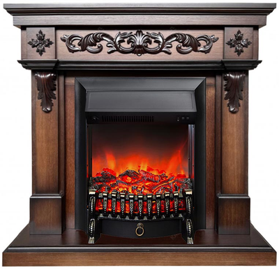 Электрокамин Глория LO с очагом Fobos