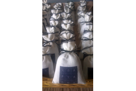 Текстильные саше с логотипом компании