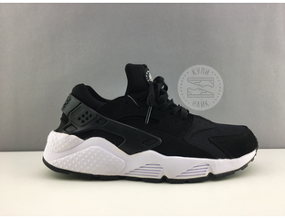 Nike huarache black white online