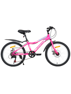 Велосипед 20" AVENGER C200DW розовый неон/белый