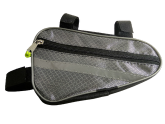 Сумка Calambus под раму, треуг., маленькая, 210х130х35 мм, серая