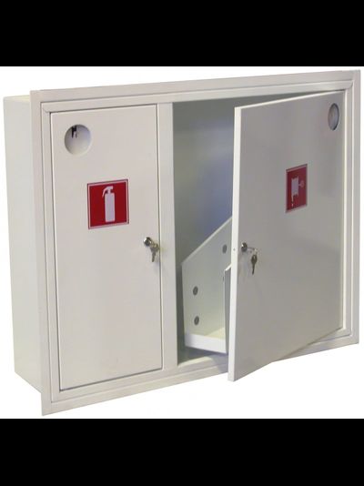 ШПК-315В, встроенный. Для размещения 1-го рукава и одного огнетушителя до 6 кг.