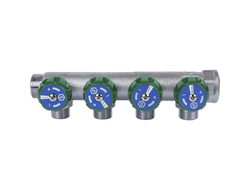 Коллектор регулирующий STOUT 3/4", 4 отвода 1/2" (Арт. SMB-6850-341204)