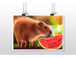 Плакат горизонтальный Капибара, Kapibara-san №15