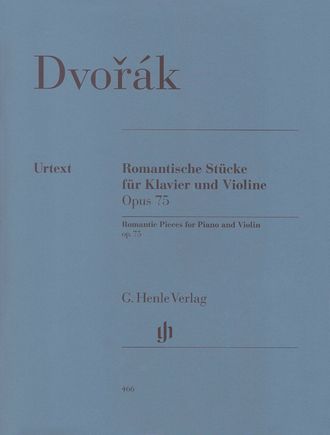 Dvorák. Romantische Stücke op.75 für Violine und Klavier