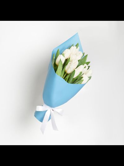 Букет из 15 тюльпанов (цвет на выбор)