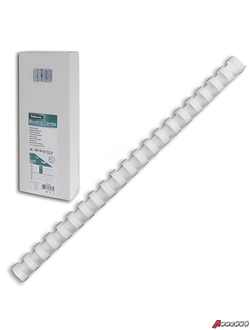 Пружины пластиковые для переплета, КОМПЛЕКТ 100 шт., 12 мм (для сшивания 56-80 л.), белые, FELLOWES. 530026