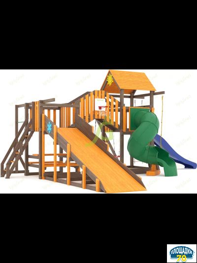 Всесезонная площадка IgraGrad С Мостик 1 с трубой SF1