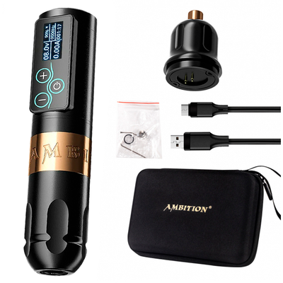 Беспроводная тату машинка Ambition VIBE Gold