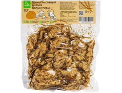 Шницель соевый в соусе "Белые грибы", 200г (Соймик)
