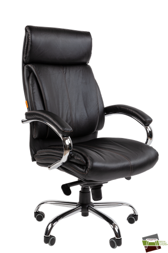 Офисное кресло Chairman CH423 кожа, черный