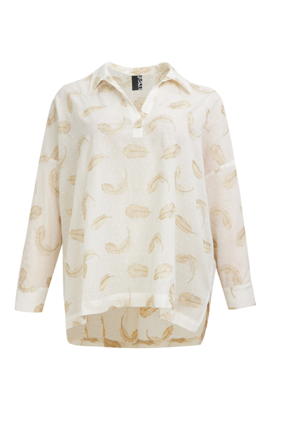 Блуза легкая с золотой вышивкой (модификация 1)