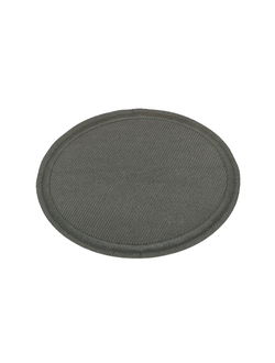 Термоаппликация однотонная овал черный, 80*60 мм