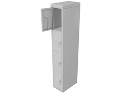 Шкаф для раздевалок металлический 185х30х50 (см)