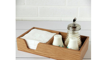 7070 Салфетница - органайзер удобного размера. Изготовлена с натуральным шпоном дуба, покрытие интерьерным лаком. 
Возможно изготовление в других цветах и фактурах.