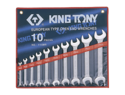 Набор рожковых ключей, 6-28 мм, 10 предметов KING TONY 1110MR