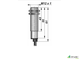 Индуктивный взрывозащищенный датчик SNI 01-2-D резьба М12х1